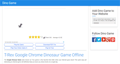 Desktop Screenshot of dinogame.net