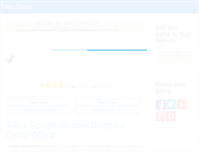 Tablet Screenshot of dinogame.net